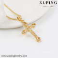 32546- Pendentif croisé plaqué or 18k Xuping Trendy Charm